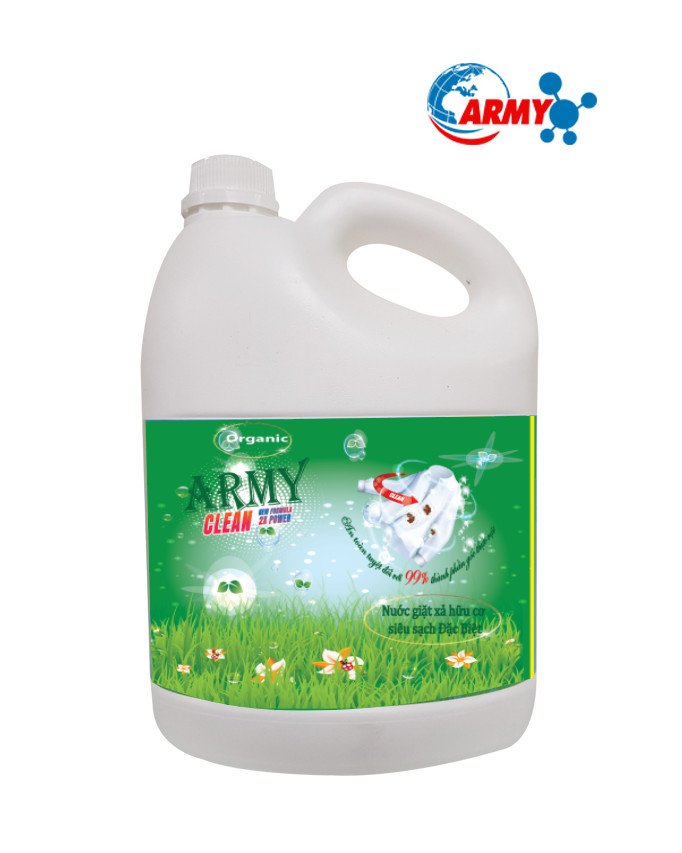 Nước giặt Army hữu cơ cao cấp đặc biệt 3.6 lít